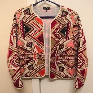 Top shop embroidered jacket